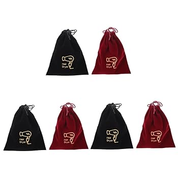 【中古】【未使用】MERRYHAPY 6個 収納袋 ドライヤースタイリング容器 ヘアドライヤートラベルケース 髪飾りポーチ 化粧容器 メイクアップトラベルケース トラベル