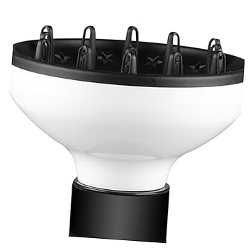 【中古】【未使用】Healvian カーリーヘア用ヘアドライヤーディフューザー ユニバーサルノズル 耐熱スタイリングアクセサリー サロングレード ナチュラルなカーリー
