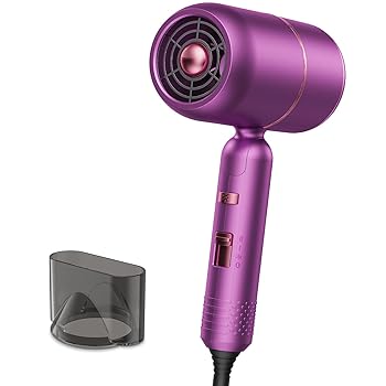 【中古】速乾ヘアドライヤー 【大風量 ・2024新型ドライヤー】温冷リズム 静電気 1200W 軽量 ノズル付き コンパクト 静音 2億マイナスイオン ヘ静電気 ア