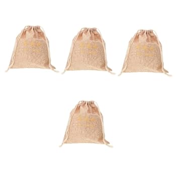 【中古】KESYOO 4個 収納袋 バスルームヘアツールオーガナイザー ポンプ シャンプー バスアメニティ トラベルバッグ 巾着袋 用の収納袋 ファブリック