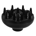 【中古】【未使用】Frcolor のフード 巻き毛用のヘアスタイリングツール 万能ブロワーツール ディフューザーアタッチメント ディフューザー プラスチック Black