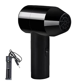 【中古】コードレスヘアドライヤー、充電式ヘアドライヤー,コードレスポータブルブロードライヤー充電式 - 速乾性ワイヤレスヘアドライヤー低ノイズ絵画