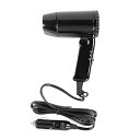 【中古】【未使用】12V カーヘアドライヤー - ストレートヘアとカーリーヘア用のポータブル折りたたみヘアドライヤー |旅行用のコンパクトなスタイリングツール。SU