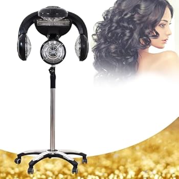 【中古】乾燥フード、プロのサロンオービティングヘアドライヤーカラープロセッサーアクセラレーター調節可能スタンディングローリングベースビューティ