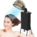 【中古】【未使用】ヘアドライヤー、調節可能なサロンボンネットヘアドライヤー、取り外し可能なホイール付き1000Wフード付きボンネット、60分タイマー、4段階温度