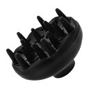 【中古】【未使用】GANAZONO のフード 用ディフューザーアタッチメント ユニバーサルヘアディフューザー カーリーヘアディフューザー の付属品 プラスチック Black