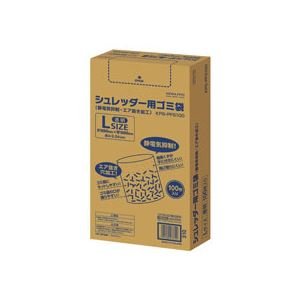 【中古】コクヨ シュレッダー用ゴミ袋 静電気抑制 エア抜き加工 透明 Lサイズ KPS-PFS100 1パック(100枚) 生活用品 インテリア 雑貨 文具 オ...