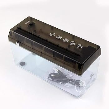 【中古】【未使用】アップグレード済み 小規模またはホームオフィス用USBシュレッダークロスカット紙シュレッダー家庭用クロスカットペーパーシュレッダー オフィス