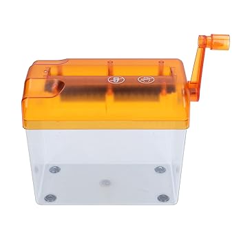 【中古】【未使用】手動ペーパーシュレッダー ホームオフィス ポータブル 手動コンパクト構造 簡単操作 ハンドクランク シュレッダー 紙/メモ/紙幣/ポートレート/写