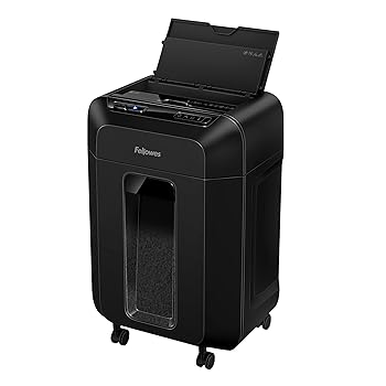 【中古】【未使用】フェローズ シュレッダー オートフィード まとめて90枚 紙詰まり徹底対策 ミニカット ホチキス・クリップ対応 90M 4621801 ブラック
