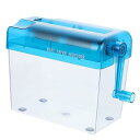 【中古】TOGEVAL ミニ手動シュレッダー ブルー 毎日使える紙シュレッダー で使いやすい 家庭やオフィスに最適