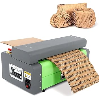 【中古】【未使用】段ボールシュレッダーマシン、ロータリースイッチ付き自動カートンメッシュカッター、ハニカム板紙パディングマシン、紙シュレッダー速度3m/分