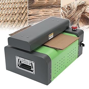 【中古】段ボールシュレッダー、廃棄段ボールスリットメッシュストリップカッター、325 mmの切断幅、ハニカム板紙パディングマシン、物流会社向け