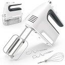 【中古】CBQ Hand Mixer Electric, 5-Speed 400W Powerful Motor, Hand Mixer Electric Handheld with Storage Case, Turbo Boost and 5x Accessories, F(2)