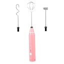 【中古】PHENOFICE 電動ハンドミキサー 304 ステンレススチール 電動バブラー 泡立て器 泡立てミルク泡立て器