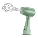 【中古】コードレスハンドミキサー、電動泡立て器 USB充電式ハンドヘルド電動ミキサー、泡立て器、ラテ、バター、ケーキ、卵、ミルク、クッキー用(グリー