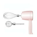 【中古】Rcuihakハンドミキサー 電動泡立て器 電動卵ビーター USB充電式 5段階スピード調節 攪拌シャフト2本付き(ホワイト) (ピンク)