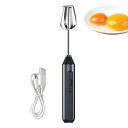 【中古】【未使用】電動ハンドミキサー - ワイヤレスハンドヘルドエッグビーター、ハンドミキサー泡立て器 | イマージョンブレンダーエッグビーター、3スピード調節