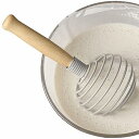 【中古】エッグビーター泡立て器、ステンレス製泡立て器 | キッチン泡立て器ミキサー生地泡立て器,卵泡立て器ミルク泡立て器、木製ハンドルハンドミキサ