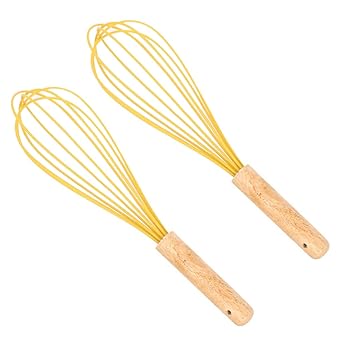 【中古】【未使用】MOLUCKFU 2個 泡立て器 ハンドミキサー インチク 小麦粉ミキサー 手動泡立て器 手持ち泡立て器 生地の泡立て器 エッグミキサー フードミキサー