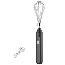 【中古】ハンドヘルドミルク泡立て器 食品ポータブルハンドミキサー 電動卵ビーター 取り外し可能なフォームメーカー キッチンツール