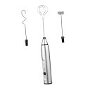 【中古】【未使用】LALADEFIEE 304 ステンレススチール 泡立て器 手持ち式電動バブラー ビーター ベビーフード用 人間工学 非グリップ(2)