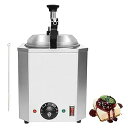 【中古】業務用2.4クォートホットファッジウォーマー、ステンレス鋼電気ソースディスペンサー、30-110℃温度調節可能、レストラン用チーズチョコレート加