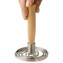 【中古】【未使用】Handheld Whisk, Egg Beater Mixer, Kitchen Blending Tool, Wooden Handle ...
