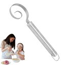 【中古】【未使用】シームレスな生地の泡立て器、酸っぱい生地泡立て器 - パンを作るための手動ツール | ホームキッチンの調理器具、厚くなった生地泡立つステンレ