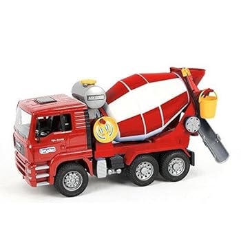 【中古】BRUDER ブルーダー MAN セメントミキサー ヘルメット付 生産国 ドイツ
