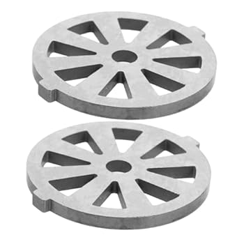 【中古】【未使用】Yardenfun 2個 肉挽き器の付属品 肉挽き機カッティング 肉挽き機用の研削刃 電動肉挽き器の部品 肉用グラインダープレート 肉挽き器 肉挽き器の