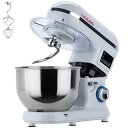 【中古】【未使用】KALELAISU スタンドミキサー 5.5L大容量 3種類アタッチメント付き 99分タイマー機能 七段階速度調節 静音設計 一台三役 「練る...