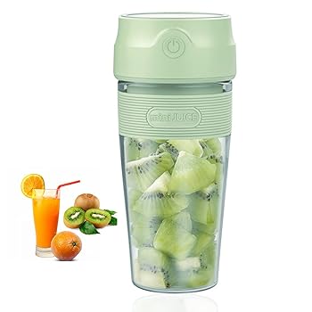 【中古】ジューサー ミキサー USB充電式 300ml 操作簡単 栄養補充 コンパクト 洗いやすい 果物 旅行 ピクニック オフィス用