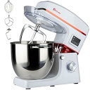 【中古】【未使用】スタンドミキサー 10L大容量 99分タイマー機能 三種類アタッチメント 七段階スピード調節 低騒音 一台三役 「練る」「混ぜる」「泡立てる」...