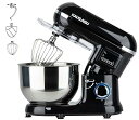 【中古】KALELAISU スタンドミキサー 5.5L大容量 99分タイマー機能 三種類アタッチメント付き 七段階速度調節 低騒音設計 一台三役 「練る」「混ぜ...
