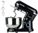 【中古】【未使用】スタンドミキサー 5.5L大容量 99分タイマー機能 三種類アタッチメント 七段階スピード調節 低騒音 一台三役 「練る」「混ぜる」「泡立てる...