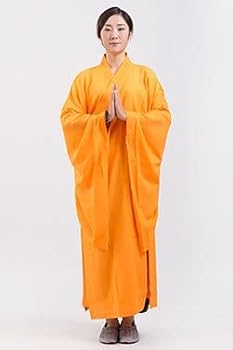 【中古】【未使用】大人のための高さの仏教ローブ仏教僧侶ローブ海清瞑想ドレスロングガウンユニセック..