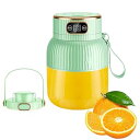 【中古】【未使用】ポータブルジューサーブレンダー - 600ML 食品混合機 | USB充電式フードプロセッサー デジタル表示&二重蓋付き |フルーツジュースミキサースム(2)