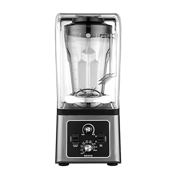 Rakuten - 【中古】Bonvoisin ミキサー 2.5L大容量 ブレンダー 遮音カバー付き 低騒音 一台多役 ジューサー スムージー 氷 野菜 果物 粉砕機 フードプロセッサー 多