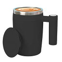 【中古】【未使用】電動ミキシングマグ、自動磁気撹拌カップ | ステンレス自動磁気ミルクカップ,ポータブル自動混合コーヒーコンテナ、チョコレート、ミルク、紅茶