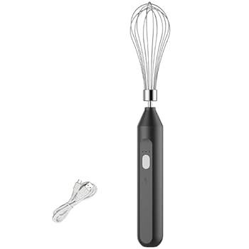 【中古】3 スピード調整可能な卵ビーター充電式ミルク泡立て器ハンドヘルド電気泡立て器ビーターフォームメーカーハンドミキサー使いやすい