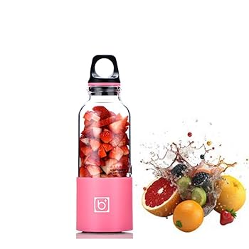 【中古】TRENIE 携帯型 USB 充電式ジューサーミキサー！500ml 大容量。氷砕ける。操作簡単。洗いやすい。多機能。アウトドア旅行・出張・オフィス用I8