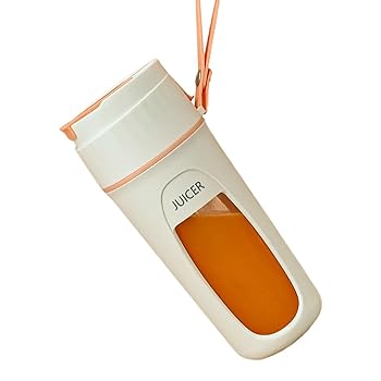 【中古】ミニブレンダー - スムージー用 340ml パーソナルサイズブレンダー - USB充電式ミニフルーツジュースミキサー、強力な8ブレード付きミニブレンダ