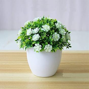 【中古】寝室の造花鉢植えのデスクトップ偽の植物盆栽プラスチックの偽の花の鉢植えの植物ホームガーデンの装飾用品(色:紫)家の装飾(白) 【中古】寝室の造花鉢植えのデスクトップ偽の植物盆栽プラスチックの偽の花の鉢植えの植物ホームガーデンの装飾用品(色:紫)家の装飾(白)