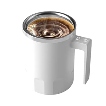 【中古】自動攪拌マグカップ、電気混合マグ | 電動コーヒードリンク攪拌ツール - 効率的な回転ドリンク..