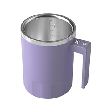 【中古】【未使用】Mixing Mug, Automatic Coffee Blender Mug, Portable Travel Stirring Tool, 5.71x4.72x3.54inches Rotating Drink Blender Cup, (Rechargeable