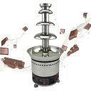 【中古】4/5/6/7段チョコレートフォンデュファウンテン、304ステンレススチール製業務用チョコレートウォーターフォールマシン、温度調節機能付き、牧場