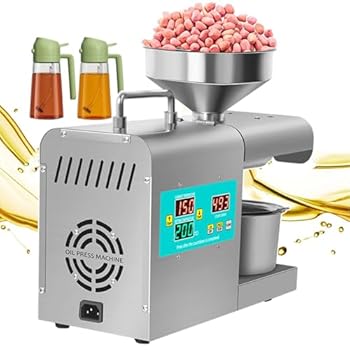 【中古】オイルプレス抽出機 820W 電動オイル抽出機、ピーナッツ 麻の種子 ゴマ用温度制御パネル付き業..