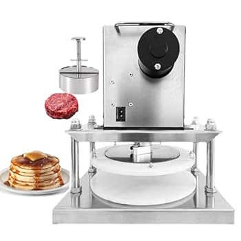 【中古】電動生地シーターパスタ作りツール、調節可能なステンレススチールピザメーカー、直径22cm / 25cm、電動ピザ生地プレスマシンステンレススチール(2)