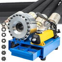 【中古】手動油圧圧着機、ホースクリンパ、7セットのダイ付き、35mpa油圧ホースクリンパマシン、手動収縮機、高圧オイルパイプ油圧、,